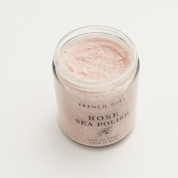 Rose Body Polish – sea salt and organic sugar body scrub with nourishing butters – BRINKH