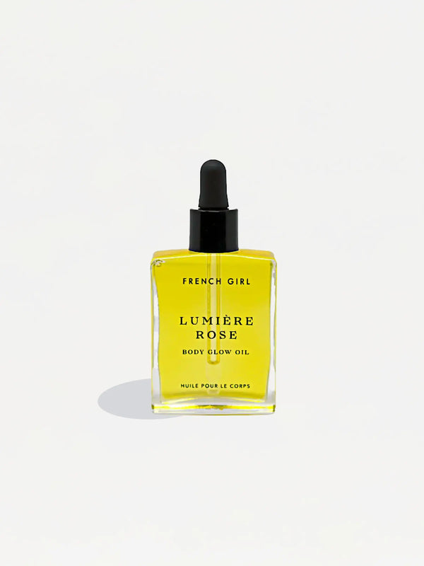 Lumiere Body Glow Oil Rose – organic rose-scented vegan body oil for dry skin – BRINKH