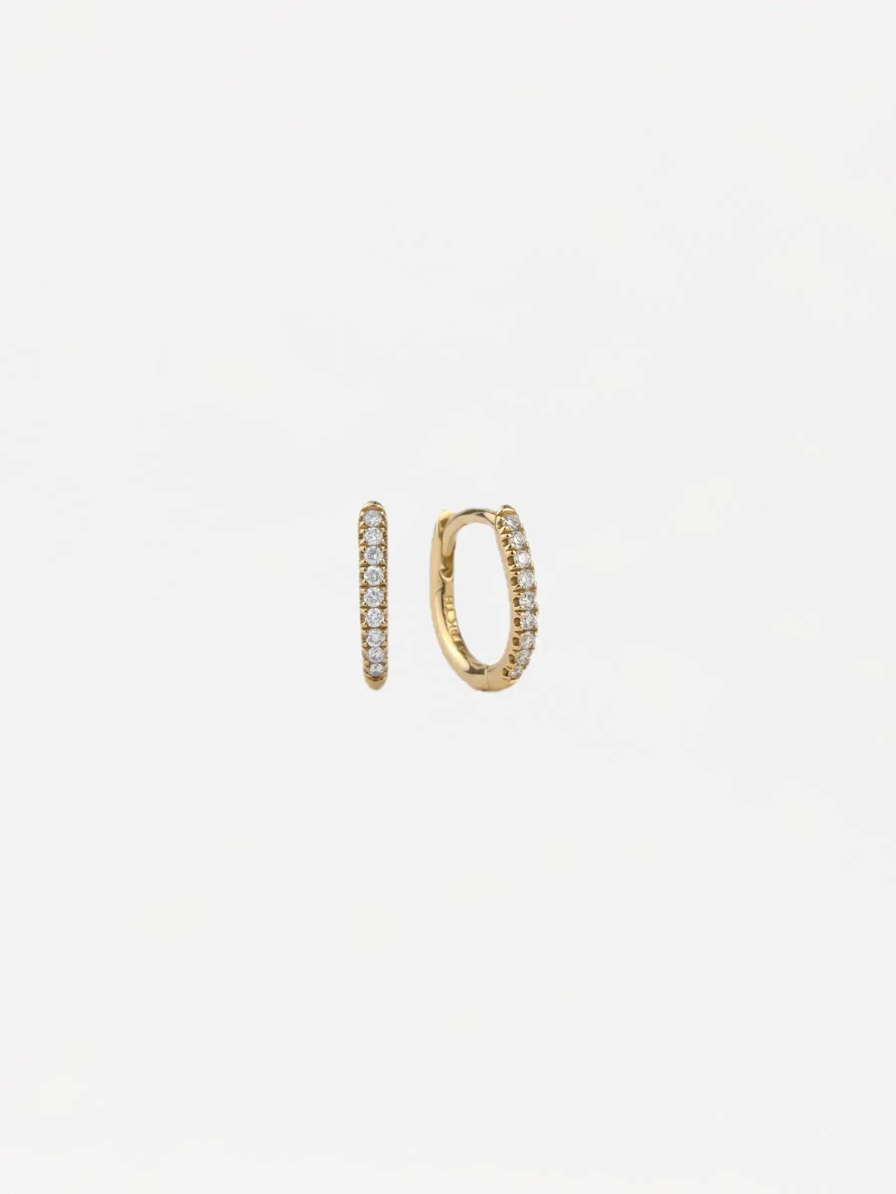 Solid Gold Hoop Earrings