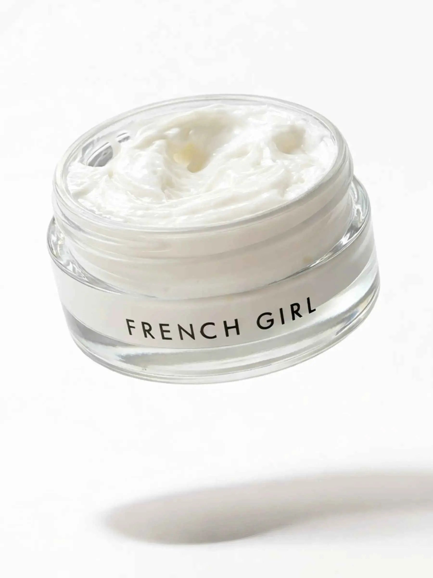 Open jar of Hyaluronic Radiance Cream showing rich hydrating texture