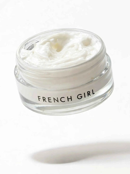 Open jar of Hyaluronic Radiance Cream showing rich hydrating texture