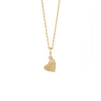 Reversible Mini Heart Charm Necklace