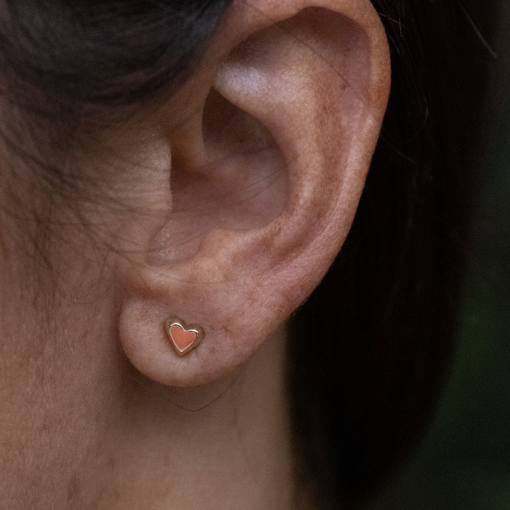 Mini Heart Studs