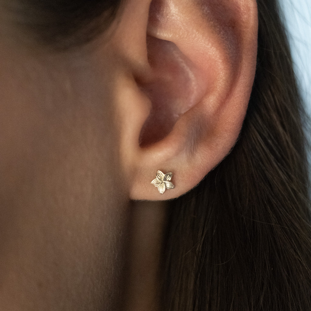 Mini Plumeria Studs