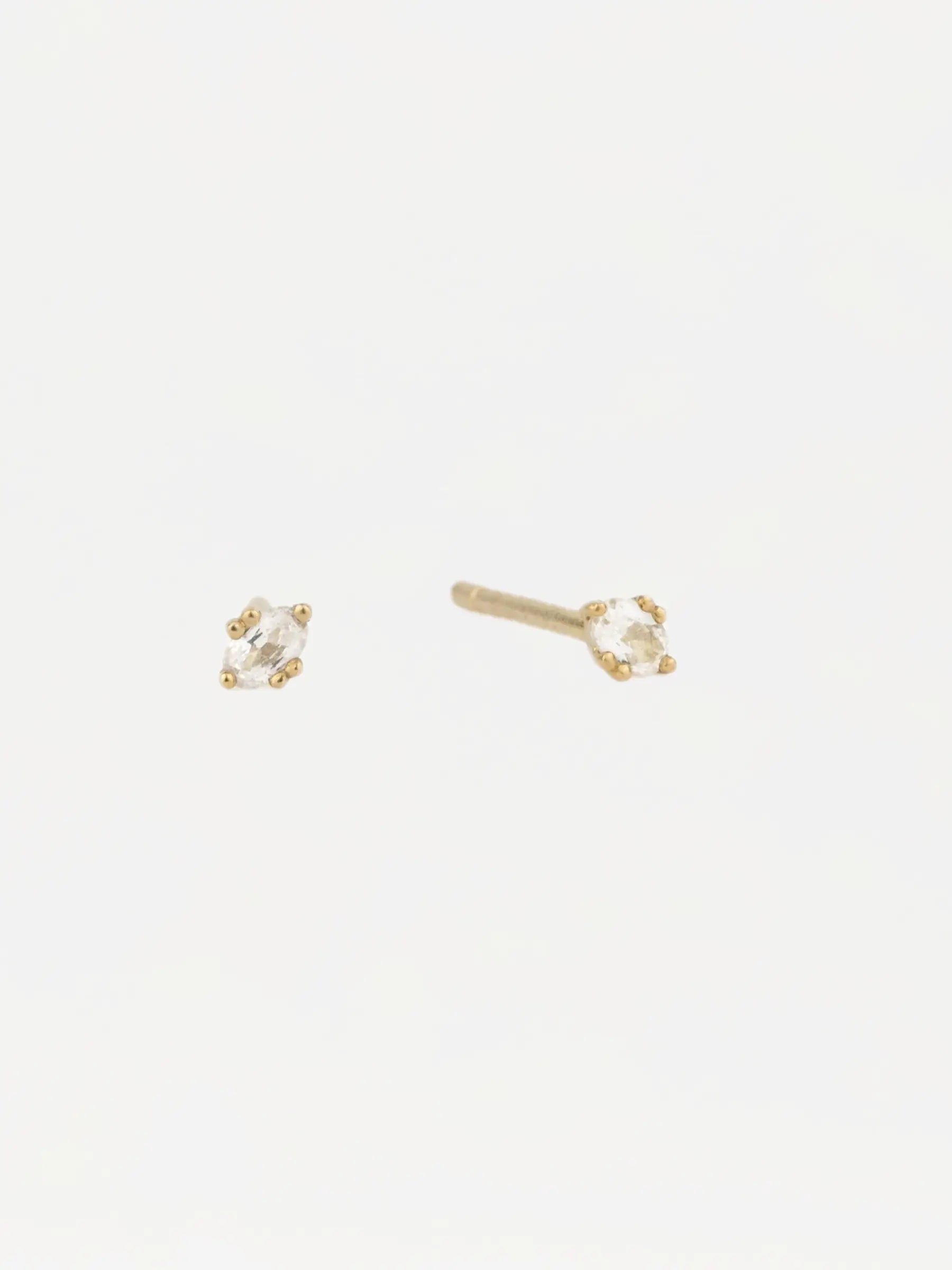 Solid Gold Stud Earrings